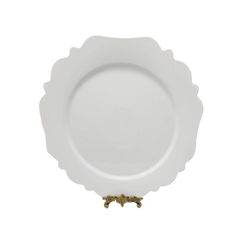 Charger Plate Porcelain white party-rental-products-lux-and-lavish-luxandlavish-event-rentals-miami