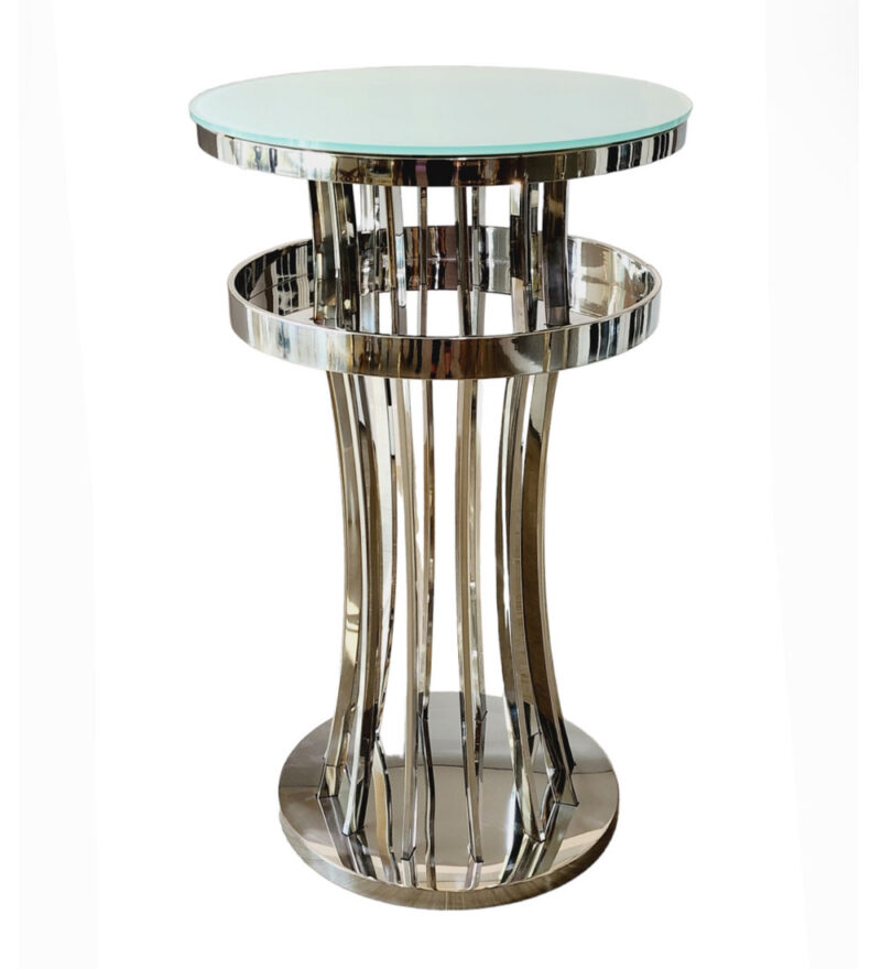 Cocktail-Table-Round-Silver-party-rental-products-lux-and-lavish-luxandlavish-event-rentals-miami